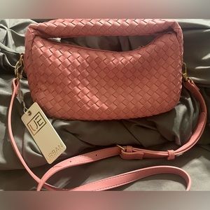 Urban Expressions Pink Weave Bag NWT